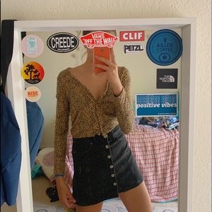 black denim skirt 🖤